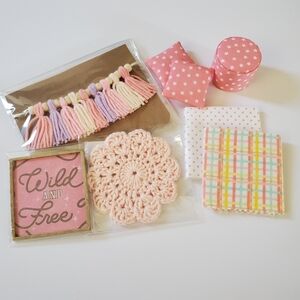 Miniature Dollhouse 1:12 Scale Decorative Accessory Bundle Pink Maileg